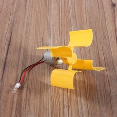 Kit Small Motor Vertical Wind Turbines Blades Breeze Electricity Generator New