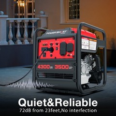 PowerSmart 4300W Gas Inverter Generator, 223cc, 120V Output, Outdoor Use, New