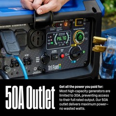 Westinghouse 11000W Portable Tri-Fuel Inverter Generator, Remote Start CO Sensor