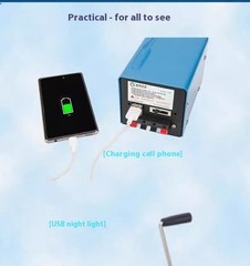 Portable Hand-Crank Generator for Outdoor Use Compact Household High-Power Model