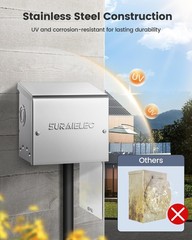 SURAIELEC 30 Amp Generator Power Inlet Box, NEMA L14-30P