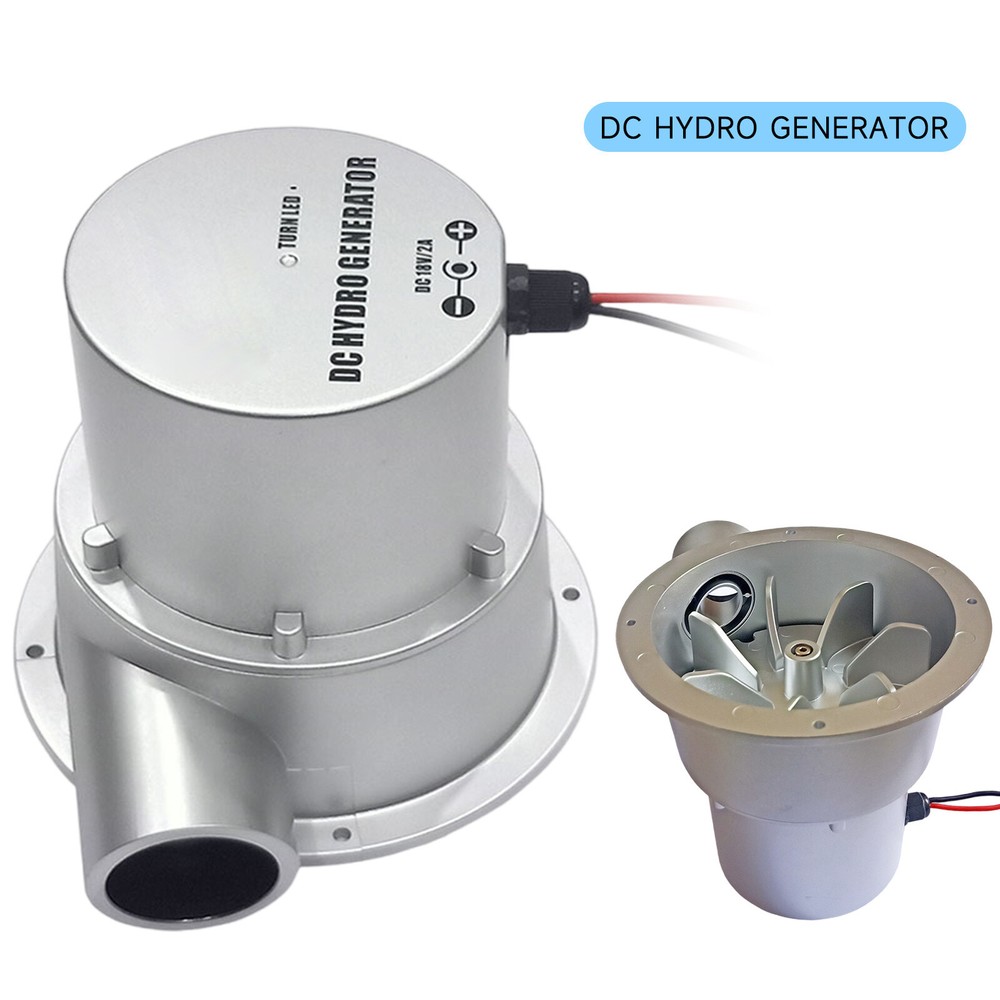 DC 18V 36W/50W Mini Portable Hydroelectric Turbine Water Flow Hydro Generator
