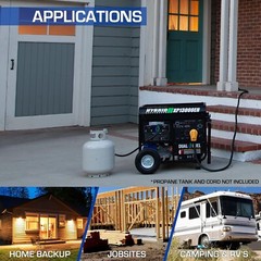 DuroMax XP13000E 13,000-W Portable RV Ready Gas Powered Electric Start Generator