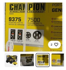 Champion 9375/7500 Generator Model # 100704