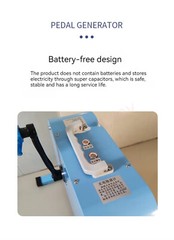 Portable Pedal Generator 5V/12V/48V Mobile Phone Charging Treasure 350W High