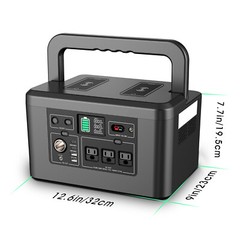 Powkey Portable Power Station 740Wh/800W Outdoor Camping RV Solar Generator
