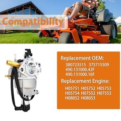 380723515 Carburetor Compatible with Firman T07573 T07571 Tri Fuel Generator