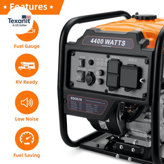 Power Equipment 4400 Watts Inverter Generator Gas Powered, Portable Open Frame G