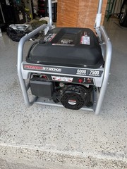 PowerStroke 6000/7500 Watt Portable Gas Generator 120V/240V w/ Cables & Manual