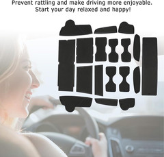 2024 2025 2026 Santa Fe Door Slot Mats Center Console Liner Door Mats for Hyunda