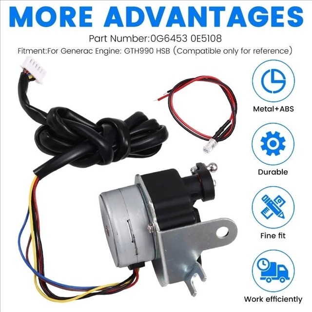 Stepper Motor Assembly Fit for Generac Guardian GTH990 HSB Generator #0G6453