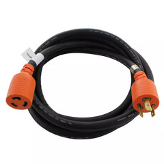 AC Connectors 25 Ft. 12/3 Heavy Duty SOOW L6-20 20 Amp 250-Volt Generator Rubber