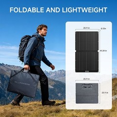 ALLPOWERS 600W 299Wh LiFePO4 Solar Generator with 140W Solar panel with MPPT,UPS