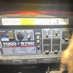 Predator Generators 8750 Max Watts Gasoline Power Generator Red Black 236 lb