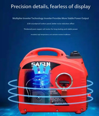 48/60/72/96V Smart(Autostart/Stop) Gas DC Battery Charger Inverter Generator 2KW