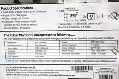 Pulsar 2300w Portable Quiet Gas Powered Inverter Generator with USB PG2300iS 🟢