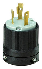 Ocsparts L6-30P 250V 2P 3W Grounding Male Plug with External Cord Grip L6-30, NE