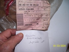 Honda EM650A Generator NOS LEFT SIDE FRAME 63545-ZA8-800 #18
