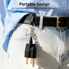 Generator Grounding Plug with Keychain – Portable Neutral Ground Bonding Adapter