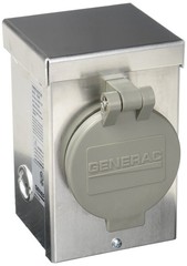 Generac 6346 30-Amp 125/250V Aluminum Power – Generator Connection