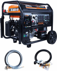 GENMAX 15,000-W Portable Tri-Fuel Home Backup Generator, Remote Start, CO Sensor