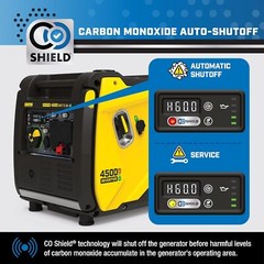 Champion 4,500-W Portable RV Ready Dual Fuel Gas Inverter Generator w/ CO Sensor