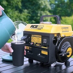 1,000W Gas-Powered Generator, Small Portable Generator Camping Ultralight – 16kg