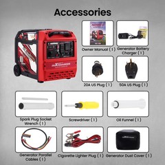 Gasoline Inverter Generator 6000W with Easy Electric Start 120V/240V for Outdoor