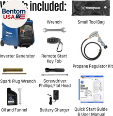 4000 Peak Watt Super Quiet Dual Fuel Portable Inverter Generator, Remote Electri