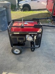 Red Honda Generator Eb 5000 X 5000W