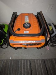 Mech Marvels Gas Portable Power Generator Orange AC 120V Metal