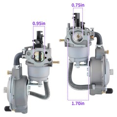 170F Dual Fuel Carburetor LPG for GX160 / GX200 2500w 3500w Generator Propane