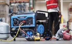 Pulsar PG5250B 5,250-W Portable RV Ready Hybrid Dual Fuel Gas Powered Generator