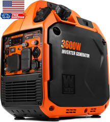 3600-Watt Dual Fuel Rv-Ready Portable Inverter Generator with Fuel Shut off