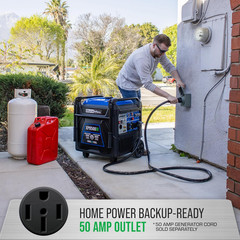 DuroMax XP9500iH 9500 Watt Dual Fuel Portable Emergency Ready Inverter Generator