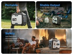 4000W Portable Gas Powered Inverter Generator 4-Stroke For Camping Outdoor Party