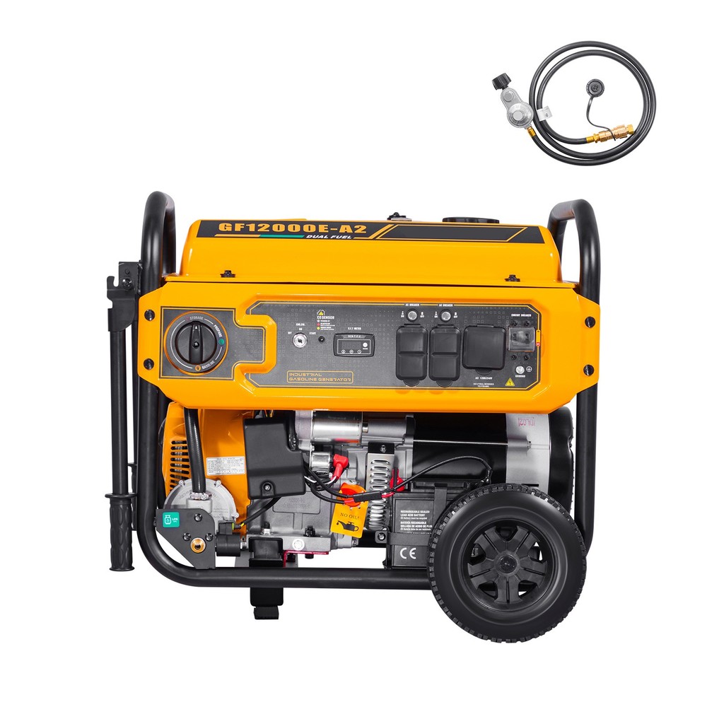 Uimoso Portable Dual Fuel Generator, Gasoline 13500W & LPG 12000W Peak Power