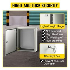 NEMA Steel Case, 20x16x8” NEMA 4X Metal Electric Enclosure, IP66 Water & Dust