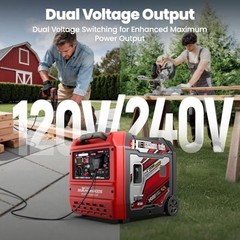 6000 Watt Portable Inverter Generator with Bluetooth MXR6000GT+Gas+App Control