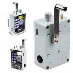 6V Hand Crank Power Generator Outdoor Hand Crank Generator w/ 8 Capacitors