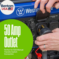 Outdoor Power Equipment 14500 Peak Watt Dual Fuel Home Backup Portable Generator