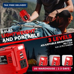 200W Power Inverter for Milwaukee, DC 20V to AC 110V Inverter, Portable