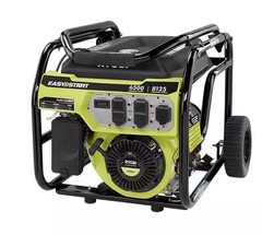 Pallet (4 Unit) RYOBI 6500-Watt Gasoline Powered Portable Generator RY906500S