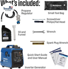 2550 Peak Watt Super Quiet & Lightweight Portable Inverter Generator, RV Ready 3