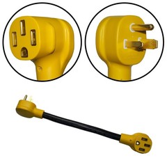 PPUMP NEMA 6-50P to 14-50R 125V/250V 50 Amp 3 Prong Male Plug to 50 Amp 4 Pro…