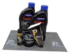 Power Performance 20W-50 Oil Change Kit for Kawasaki 49065-0721 (0736) and
