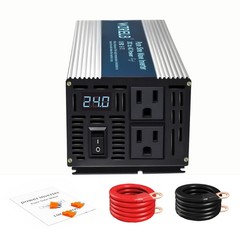 Pure Sine Wave Inverter 24V to 120V Power Converter 800Watt Truck Camp Car Home