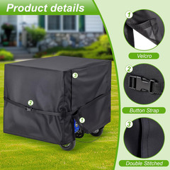 Waterproof Heavy Duty 900D Oxford Generator Cover 5500-15000 Watt