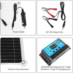 12V Solar Panel System Kit – 100A Solar Charge Controller for Off Grid Power