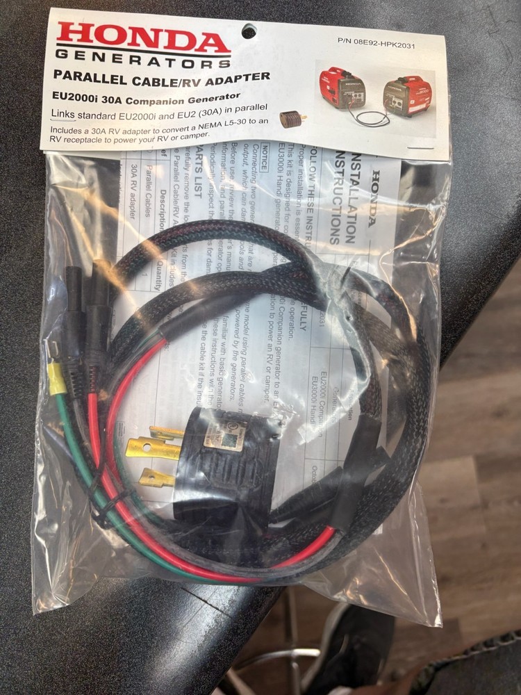 Honda OEM Part# 08E92-HPK2031 Parallel Cable/RV Adapter